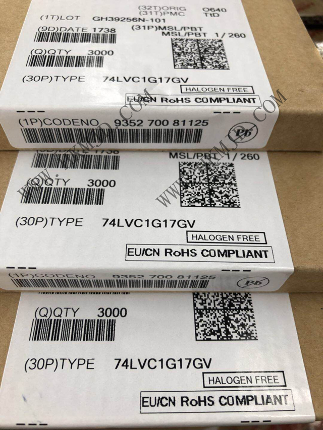 NXP 74LVC1G17GV 逻辑缓冲器，驱动器，接收器，收发器