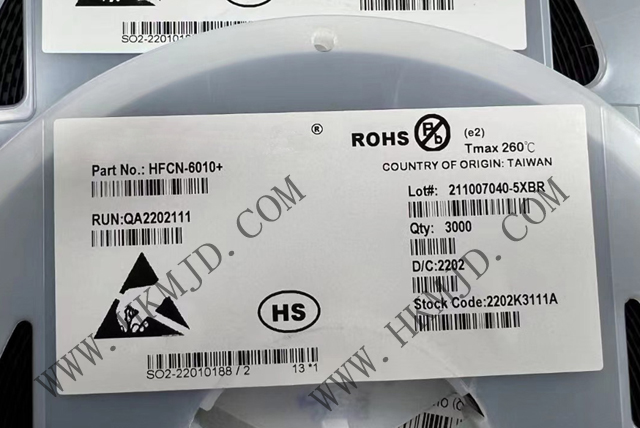 Mini-Circuits滤波器 HFCN-6010+ LTCC 高通滤波器，6300 - 15000MHz
