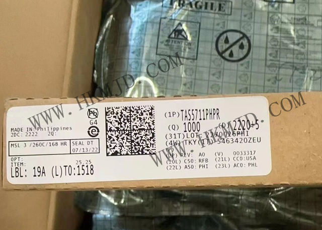（分销TI）2 通道 TAS5711PHPR 20W 立体声 开环 D 类音频放大器
