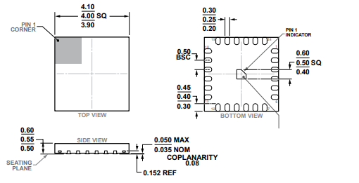 （ADI供应商）AD7389-4BCPZ 16位模数转换器 SAR 四路 24-LFCSP