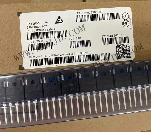 推出英飞凌MOSFET IPW60R017C7 600V CoolMOS™ C7功率晶体管