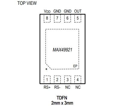（Maxim/美信）MAX49921TATA/VY 具有出色扩展保护能力的单向汽车电流检测放大器IC