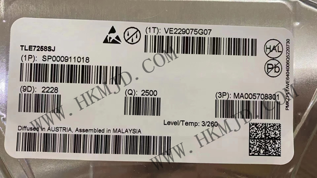 供应英飞凌 TLE7258SJ 20kbps 单线 LIN 收发器 IC