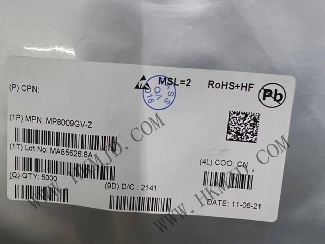 出售MPS MP8009GV 开关稳压器 完全集成的 802.3af/at 兼容 PoE PD 接口