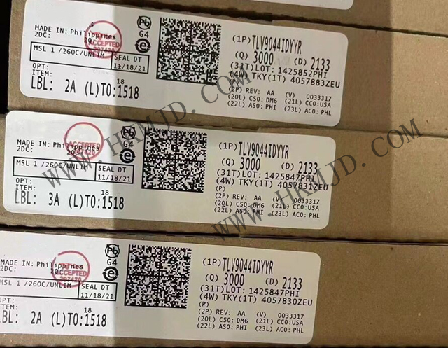 （分销TI）运算放大器 TLV9044IDYYR TLV9044 适用于功率敏感型应用