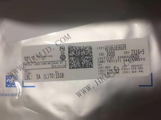出售TI（VQFN-24）ADS8638 ADS8638SRGER 12位模数转换器 - ADC