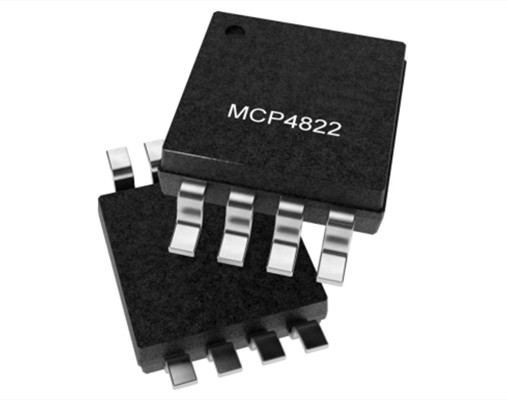 MCP4822T-E/SN内置基准电压源的双通道、12位数模转换器（DAC） 8SOIC