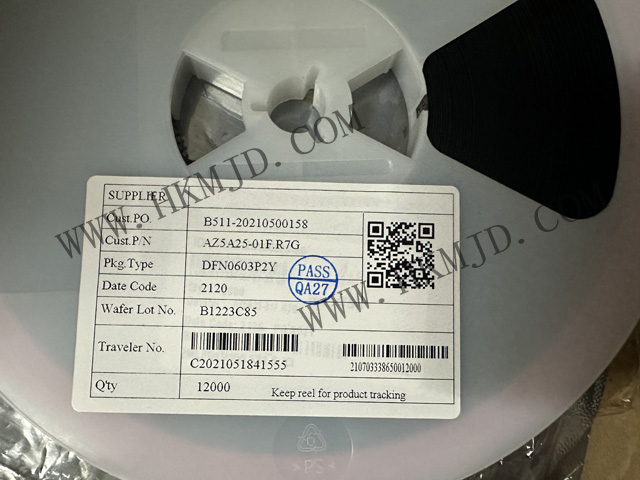 全新原装 AZ5A25-01F.R7G 瞬态抑制二极管(TVS) 封装DFN06032PY