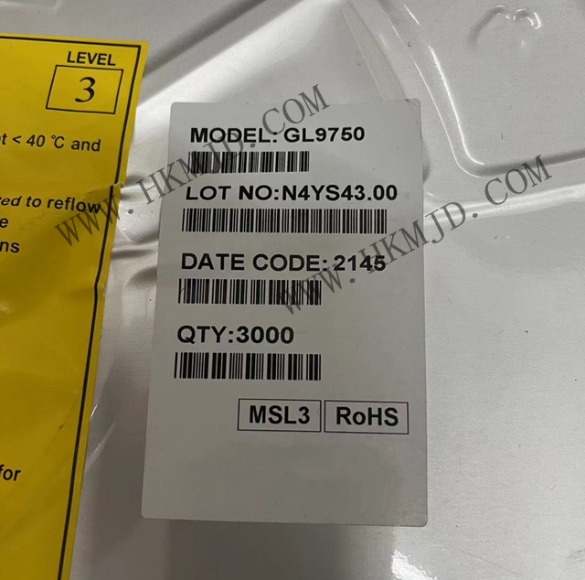 全新原装GENESYS《GL9750》符合 PCI Express Rev. 1.1 标准的读卡器控制器