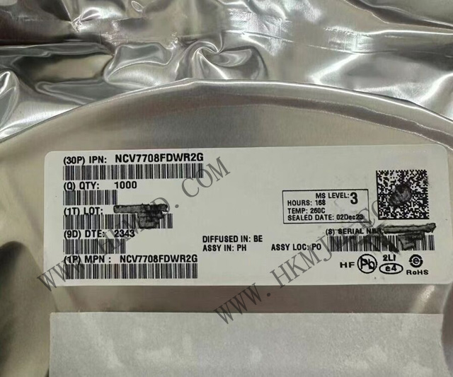 ON电机控制 NCV7708FDWR2G 双六路驱动器，应用汽车和工业运动控制