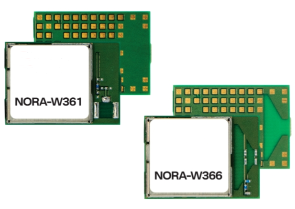 u-blox发布新款双频Wi-Fi蓝牙LE模块：NORA-W361-00B、NORA-W366-00B