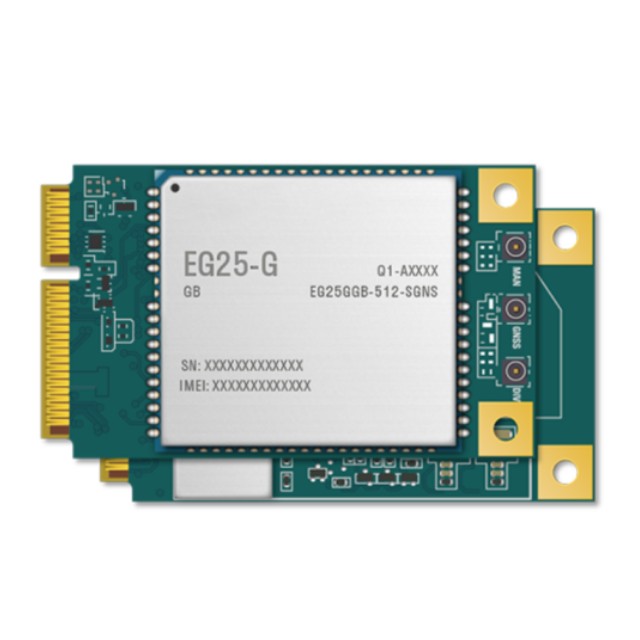 Quectel LTE Cat 4 无线通信模块 EG25GGB-MINIPCIE-S 专为 M2M 和 IoT 应用而设计