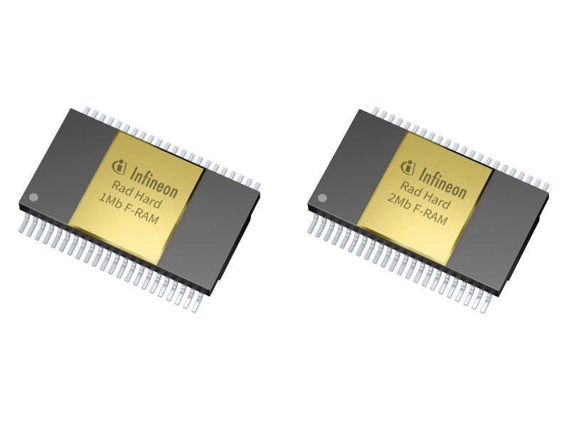 英飞凌推出首款符合太空标准的并行接口1 Mb和2 Mb F-RAM