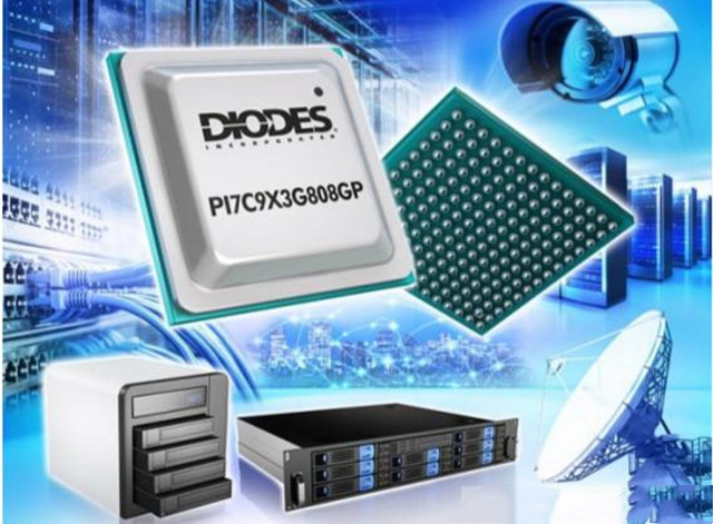 Diodes推出8埠PCIe 3.0数据包切换器---PI7C9X3G808GP