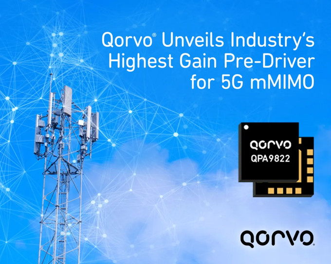 Qorvo推出高增益5G mMIMO 预驱动器