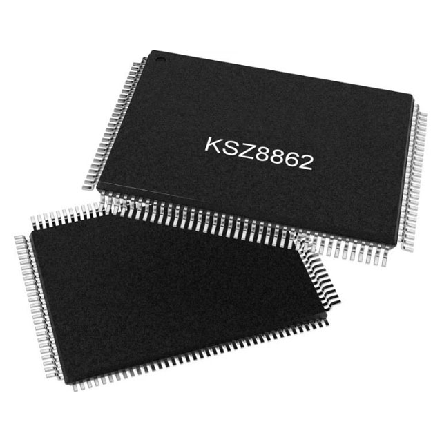 供应，回收【Microchip】KSZ8862-32MQL 双端口以太网交换机，带光纤支持