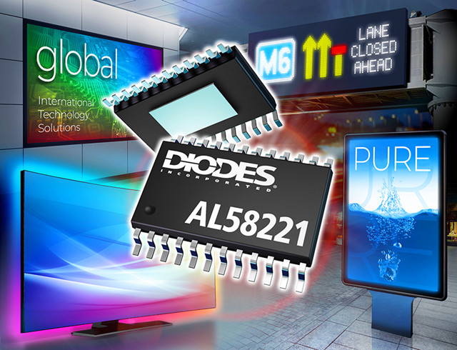 Diodes 推出新款 12 通道恒定电流 LED 驱动器 AL58221