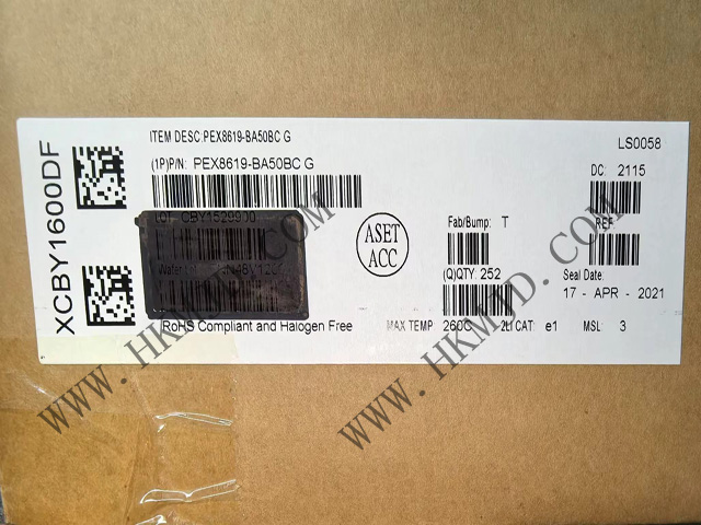 16 通道、16 端口 PEX8619-BA50BCG [Broadcom] PCI Express 交换机，19 x 19mm PBGA