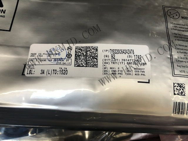 [TI] C64x+ 定点 DSP - TMS320C6424ZWT6 NFBGA (ZWT) 数字信号处理器