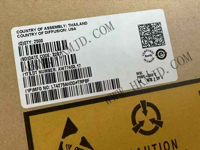 全新原装 ADI LT4275AHDD#TRPBF 以太网供电控制器（PoE）IC POE CNTRL 1 CHANNEL 10DFN