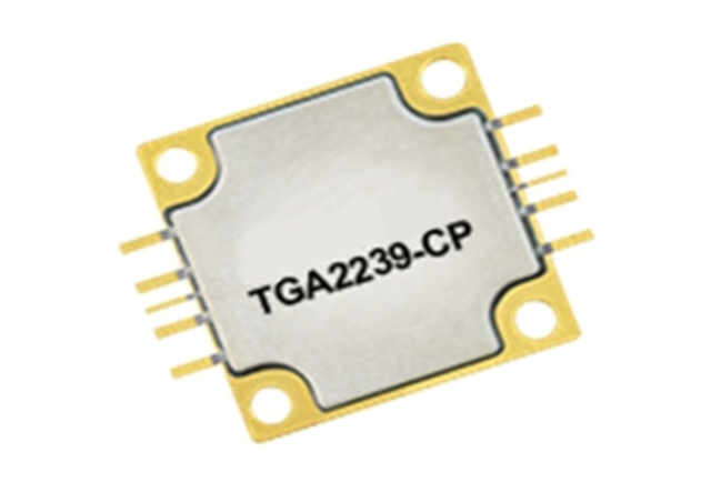 基于 GaN 的 3 级功率放大器- TGA2239-CP 工作频率范围为13.4 – 15.5 GHz