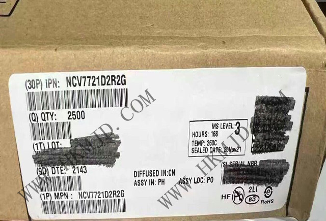 安森美半导体NCV7721D2R2G并行输入控制双半桥栅极驱动器