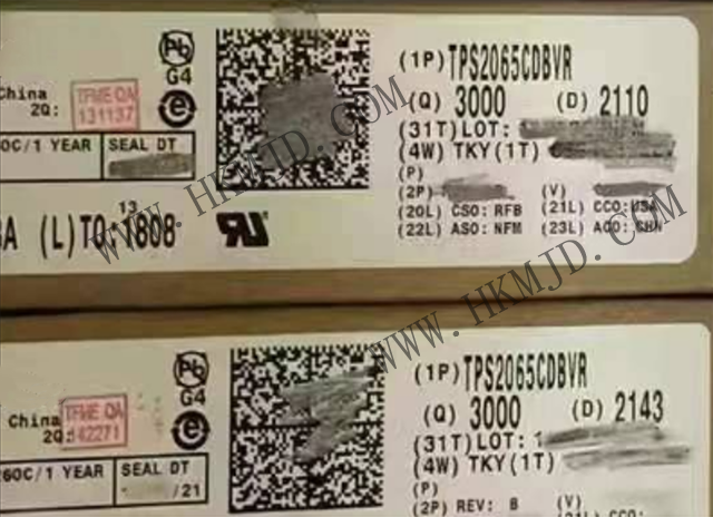 明佳达电子 —— 供应 [TI] TPS2065CDBVR 电源开关 IC - 限流，配电开关