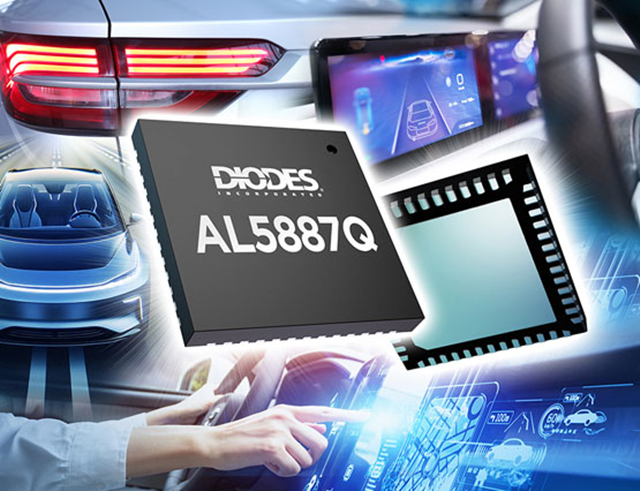 Diodes 公司推出符合汽车规格的36 通道线性 LED 电流驱动器AL5887Q