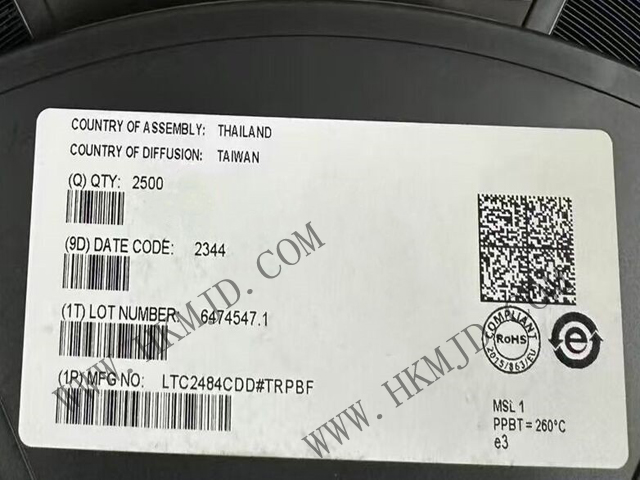 【分销ADI】LTC2484CDD 24位模数转换器 - ADC