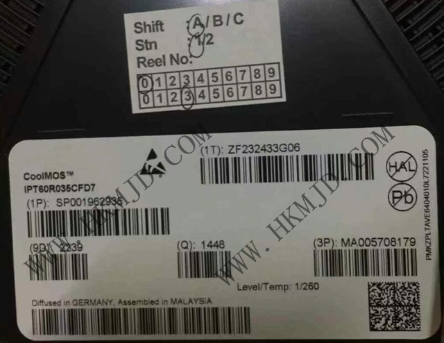 晶体管_IPT60R035CFD7_600V CoolMOS™ CFD7 功率晶体管