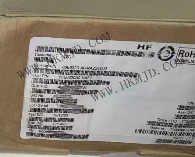 通信IC：MARVELL 88E6320-A0-NAZ2C000 7-端口千兆以太网交换芯片