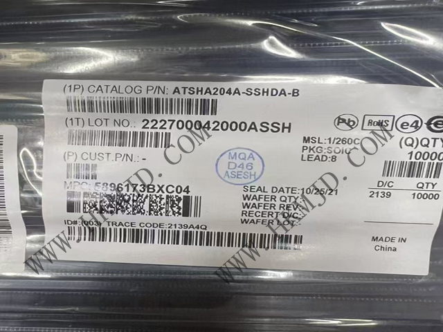 供应 Microchip ATSHA204A-SSHDA-B 高安全性硬件认证 IC