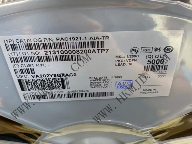 Microchip PAC1921-1-AIA-TR 带模拟输出的高压侧功率/电流监视器