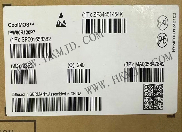 英飞凌N 沟道功率 MOSFET（IPW60R120P7）600V CoolMOS™ P7 超级结 (SJ) MOSFET