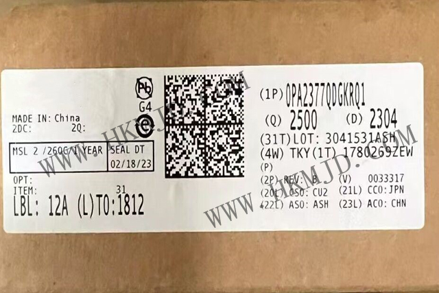 汽车放大器_OPA2377QDGKRQ1_轨到轨输入/输出、低噪声、5MHz CMOS 运算放大器