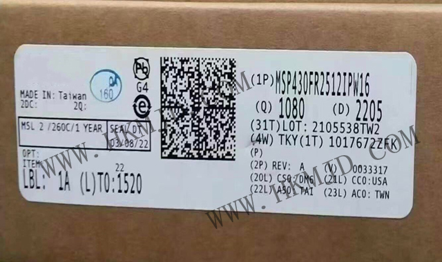 供应 [TI] 微控制器——供应 MSP430FR2512IPW16 电容式触控 MCU