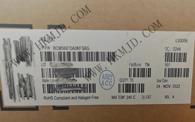 博通以太网IC BCM56870A0KFSBG BCM56870 3.2 Tb/s 可编程多层交换机