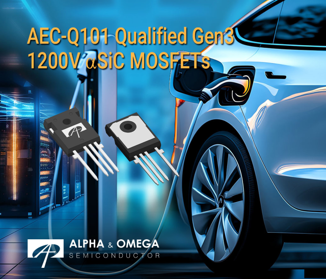 AOS推出新一代（Gen3）1200V aSiC MOSFET，专为高功率应用能效优化而生