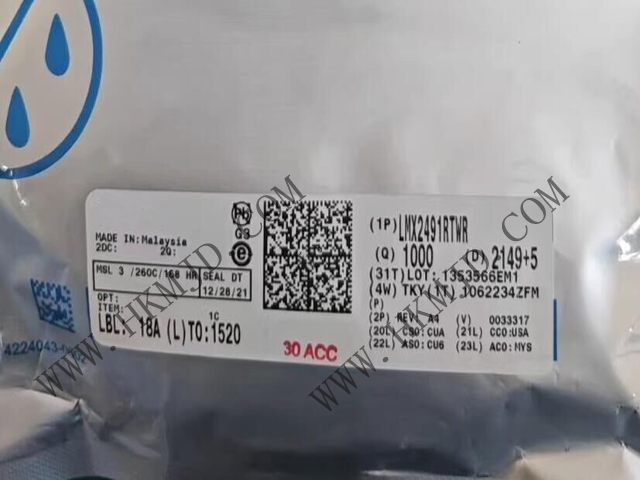 具有斜坡/线性调频生成功能的【LMX2491RTWR】6.4GHz 低噪声 RF PLL