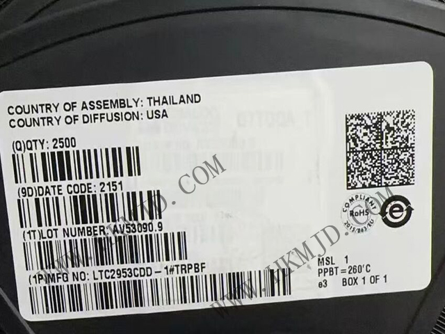 ADI LTC2953CDD-1 带电压监控的按钮式开/关控制器