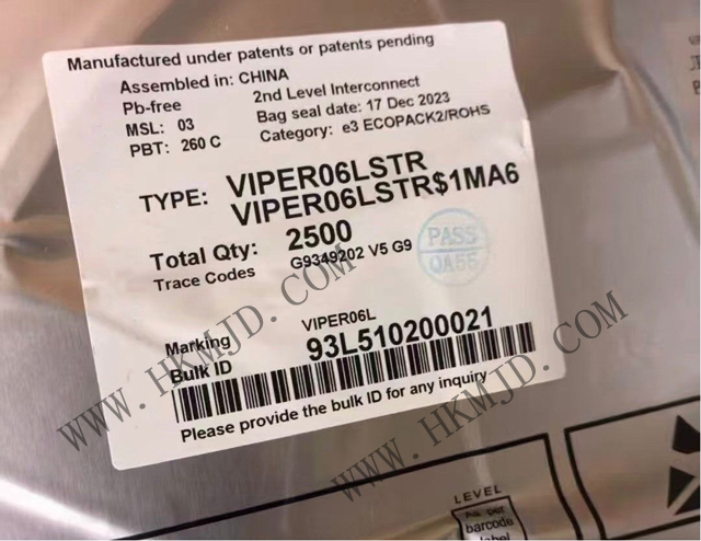 明佳达 [供应] ST (VIPER06LSTR) VIPerPlus 离线高压转换器IC
