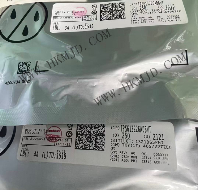 供应 静态电流为 6.5µA 的 TI TPS613226ADBVT 1.8A 同步升压转换器