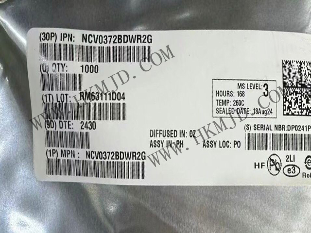 ON NCV0372BDWR2G 双通道 0V 至 14V 1.4MHz 运算放大器
