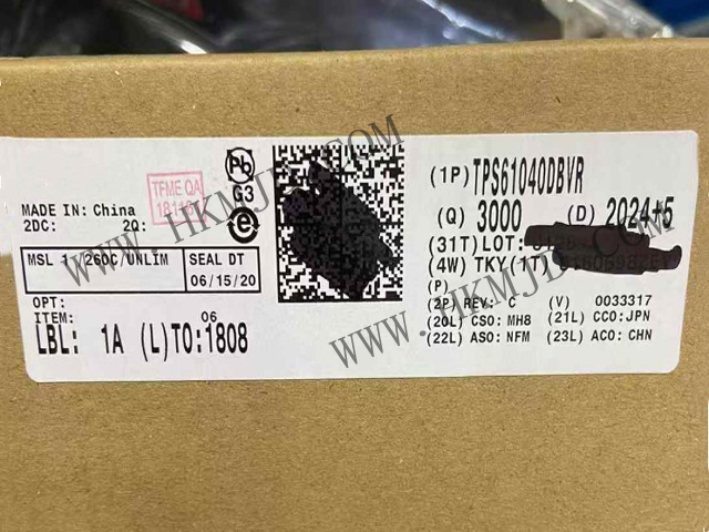 明佳达供应 [TI] TPS61040DBVR 28V、400mA 开关升压转换器