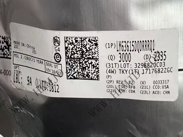 供应德州仪器 LM63615DQDRRRQ1 3.5V 至 36V、1.5A 汽车降压转换器