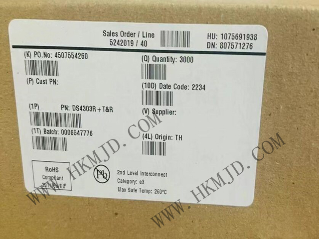 供应 Maxim DS4303R 电子可编程电压基准，适用于自动工厂校准