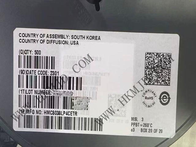 供应ADI开关芯片 HMC8038LP4CETR：高隔离度SPDT射频开关，0.8dB超低插损