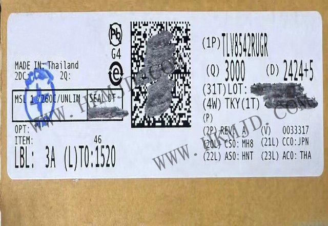 [供应 TI 放大器] TLV8542RUGR 500nA，RRIO 运算放大器
