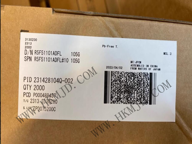 瑞萨 R5F51101ADFL​ 超低功耗 32MHz 32 位 RX 微控制器