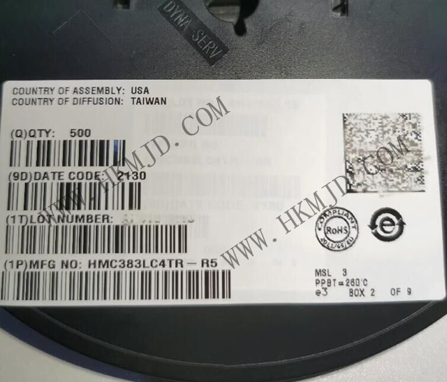 ADI HMC383LC4TR 通用型砷化镓PHEMT MMIC中功率放大器